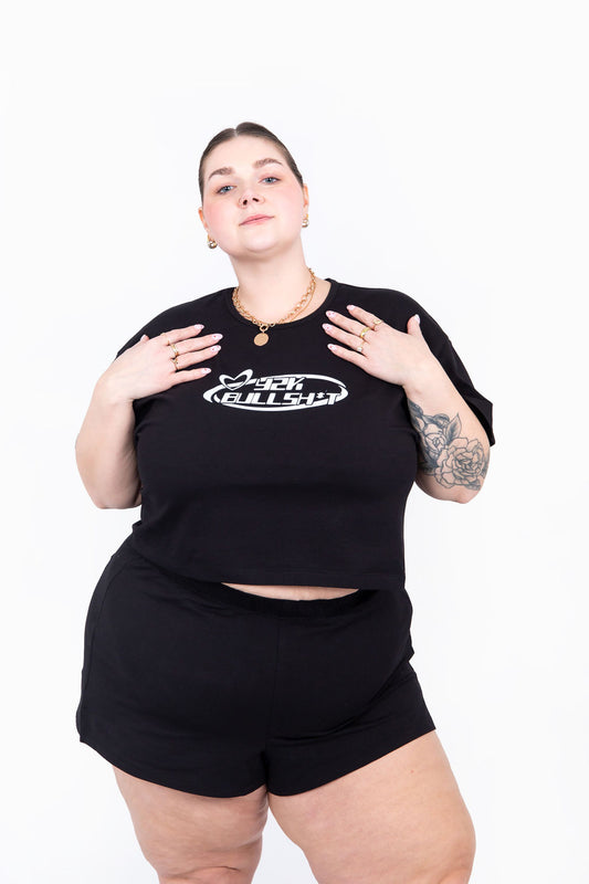 Y2K Bullsh*t Crop Tee